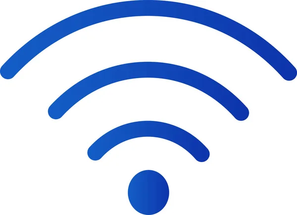 Blue Wifi Icon Vector Illustration — Wektor stockowy