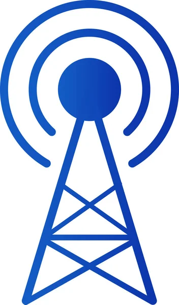 Isolated Network Tower Vector Representation — 图库矢量图片