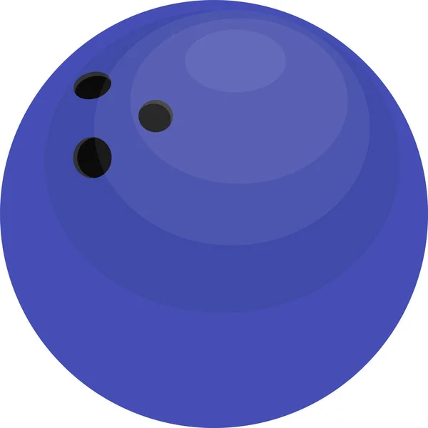 Bowling Ball Vector Illustration Grafik — Stockvektor