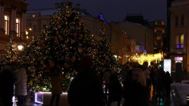 Moskova 'nın ortasında, kışın ortasında