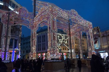 Moskova 'nın ortasında, kışın ortasında