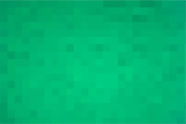 ベクトルグリーンの背景 緑の四角からの幾何学的なテクスチャ モザイクの正方形のバッキング 抽象的なピクセル緑の背景 デザインやテキストのスペース ベクターイラスト — ストックベクタ