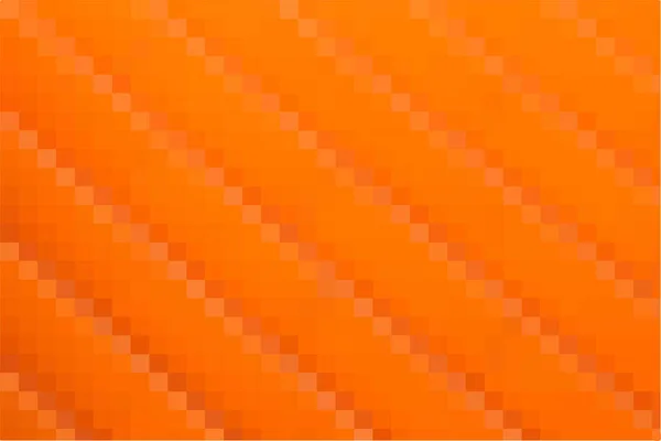 橙色正方形的背景对角线相连 几何胡萝卜色纹理 方形橙色像素的细长艺术图案 矢量橙色像素背景 空间为您的设计或文字 马赛克正方形的背面 矢量说明 — 图库矢量图片
