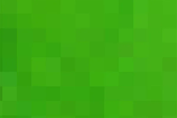 Fondo Píxeles Mosaico Verde Textura Geométrica Vectorial Cuadrados Verdes Respaldo — Vector de stock