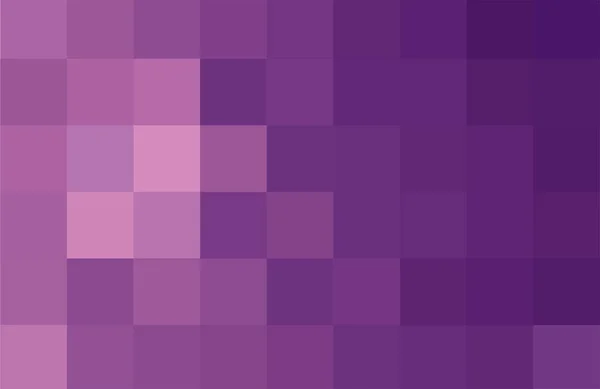 Fond abstrait pixel violet. Texture géométrique des carrés violets. Un support de mosaïque squares.for marque, calendrier, carte multicolore, bannière, couverture. Affiche de style minimal, carte de vœux — Image vectorielle