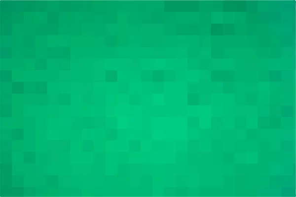 Fundo verde vetorial. Textura geométrica de quadrados verdes. Um apoio de quadrados de mosaico. Fundo verde abstrato, espaço para o seu design ou texto. Ilustração vetorial —  Vetores de Stock