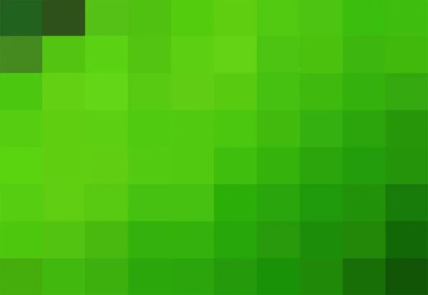 Vector green background. Geometric texture from green squares. A backing of mosaic squares. Abstract green backdrop, space for your design or text. Vector illustration — Stock Vector
