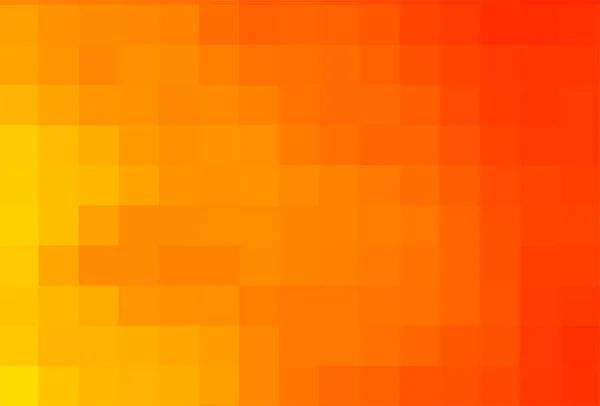 Fond vectoriel orange à partir de carrés. Belle illustration de carrés orange-jaune. Le modèle peut être utilisé comme toile de fond d'automne. Texture des carrés orange pour affiche, calendrier, bannière, carte — Image vectorielle