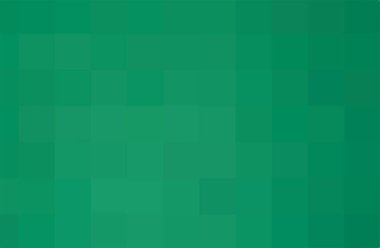 Yeşil mozaik piksel arka planı. Yeşil karelerden vektör geometrik doku. Mozaik karelerin desteği. Gönderi için açık yeşil arkaplan, ekran koruyucu, duvar kağıdı, kartpostal, poster, afiş, kapak
