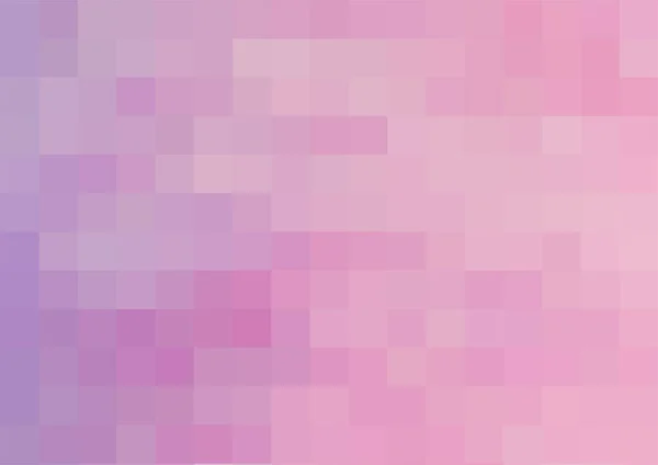 ライラックピンクの背景。ライトピンクとダークピンクの四角形のテクスチャ。正方形のピクセルの抽象アートパターン。モザイクピンクの正方形、あなたのデザインやテキストのためのスペースのバックアップ。ベクターイラスト — ストックベクタ
