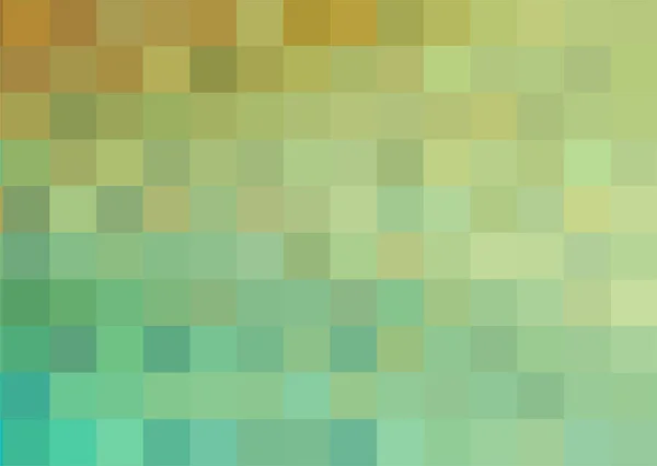 Fondo de cuadrados de colores verdes y amarillos. Textura geométrica. Un respaldo de cuadrados de mosaico, espacio para su diseño o texto. Ilustración vectorial — Vector de stock