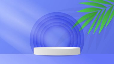 Podyum minimal soyut arkaplan, 3D sahne sahne ürünleri, kozmetik ürünleri, illüstrasyon 3d Vector EPS 10