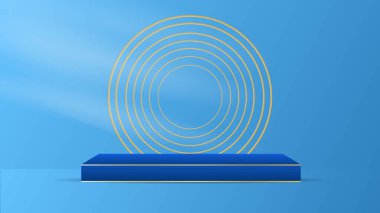 Podyum minimal soyut arkaplan, 3D sahne sahne ürünleri, kozmetik ürünleri, illüstrasyon 3d Vector EPS 10