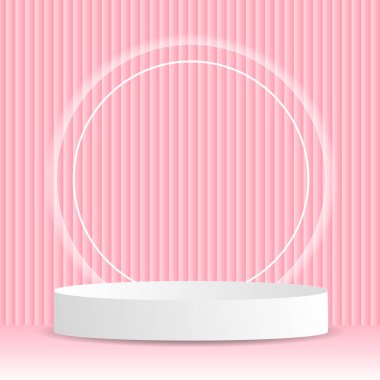 Pembe arka planda kalbi olan Sevgililer Gününüz kutlu olsun, 14 Şubat, Vektör illüstrasyonu EPS 10