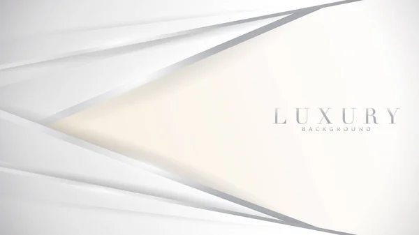 Luxury Silver Abstract Background Εικονογράφηση Μοντέρνο Πρότυπο Deluxe Design Background — Διανυσματικό Αρχείο
