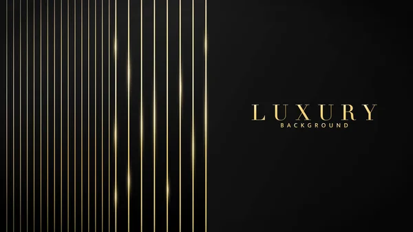 Luxury Black Gold Abstract Background Illustration Modern Template Deluxe Design — ストックベクタ