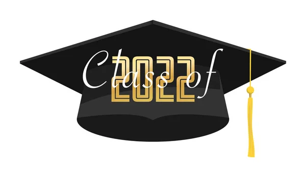 Class 2022 Logo Simple Congratulations Graduates Class 2022 Template Graduation — Stock Vector
