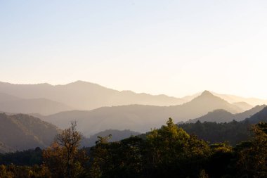 Dağların güzel manzarası