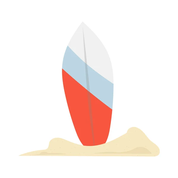 Surfboard Isolated White Background Vector Illustration Eps — Stock Vector