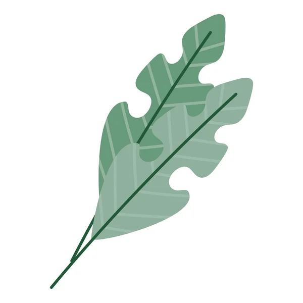 Green Leaf Vector Isolated White Background Vector Illustration Eps — 스톡 벡터