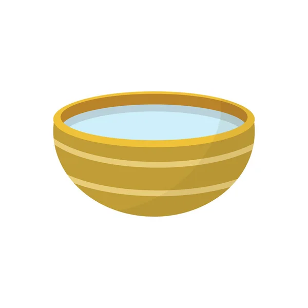 Pour Water Bowl Splash Water Songkran Festival Isolated White Background — Stock Vector