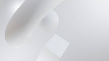 Soyut beyaz arka plan, beyaz stüdyo arka planı, Yaratıcı Mimari Kavram. 3d Hazırlama