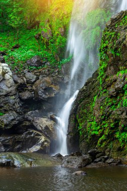 Manzara fotoğrafları Khlong Lan Şelalesi, Tayland 'ın Khlong Lan Milli Parkı' ndaki güzel şelale..
