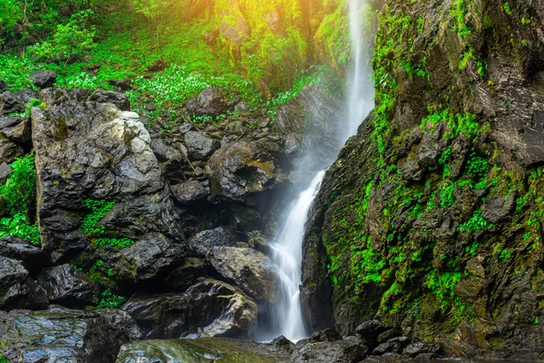 Landscape Photos Khlong Lan Waterfall Beautiful Waterfall Khlong Lan National — Foto Stock