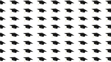 Mezuniyet şapkası modeli. Modern sanat soyut dokusu, Vektör EPS 10