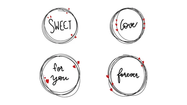 Set Circle Isolated White Background Vector Illustration Eps — Archivo Imágenes Vectoriales