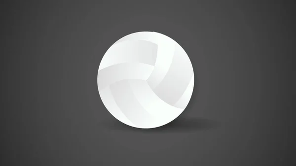 Symbolvektor Für Ein Volleyball Symbol Linienzeichnung Eines Volleyballs Modernes Design — Stockvektor