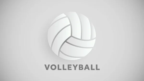 Volleyball Εικονίδιο Διάνυσμα Σύμβολο Γραμμικό Σχέδιο Μιας Μπάλας Βόλεϊ Απομονώνονται — Διανυσματικό Αρχείο