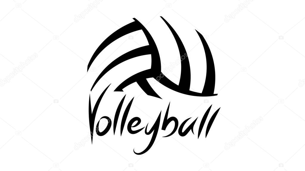 Volleyball icon symbol vector, isolated on white background, illustration Vector EPS 10, can use for  Volleyball Championship Logo