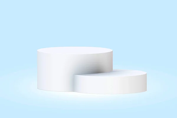 White Podium Minimal Abstract Background Stage Podium Display Product Stand — Stock Photo, Image