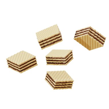 Çikolata, ürün ve ambalaj için, kırpma yolu olan, beyaz arkaplanda izole edilmiş, 3D resimleme