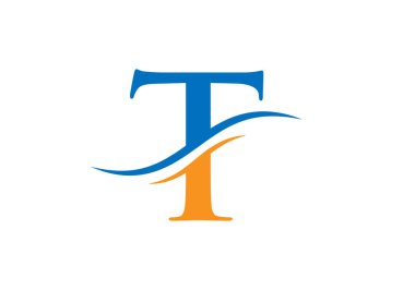 T Logosu Tasarım Vektör Şablonu. İş ve Şirket Kimliği için İlk Mektup T Logotype