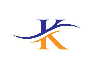 K Logo Tasarım Vektör Şablonu. İş ve Şirket Kimliği İçin İlk Harf K Logotype