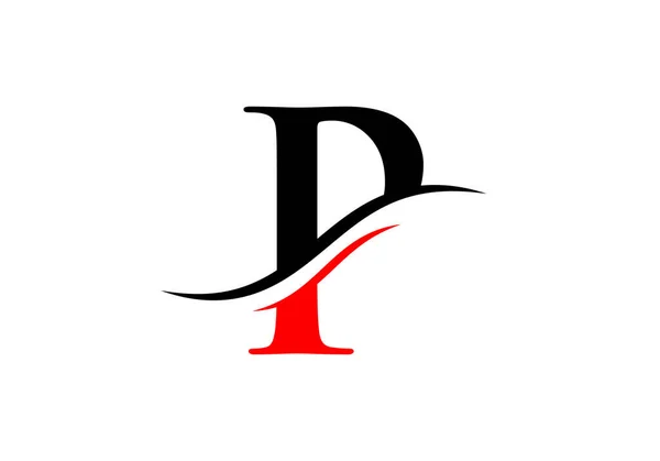 Pロゴデザインベクターテンプレート ビジネスと会社のアイデンティティのための最初の手紙Pのロゴタイプ — ストックベクタ
