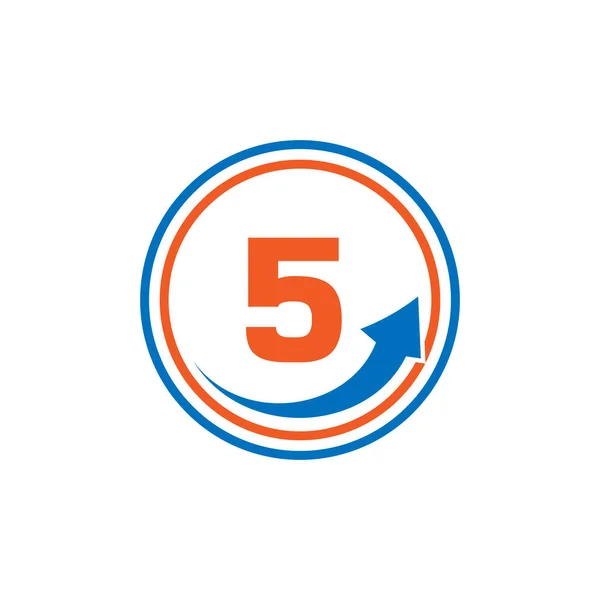 Financiar Logotipo Com Setas Crescimento Letras Carta Modelo Logotipo Marketing —  Vetores de Stock