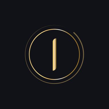 Altın Renkli Lüks Konseptli Baş harfli logo. Güzellik, moda, lüks, kaplıca ve kumaş markaları için modern ve kaliteli logo şablonu tasarlıyorum.