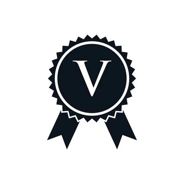 Награда Лауреата Сертифицированный Знак Медали Шаблон Логотипа Дизайн Логотипа Бестселлера — стоковый вектор