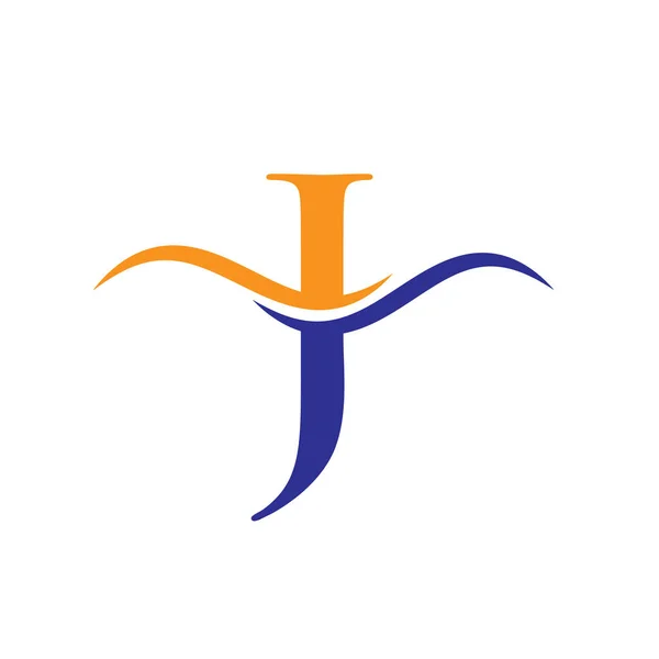 高級ブランドのためのJロゴ あなたの会社のためのエレガントでスタイリッシュなJのロゴデザイン Jレターロゴデザイン — ストックベクタ