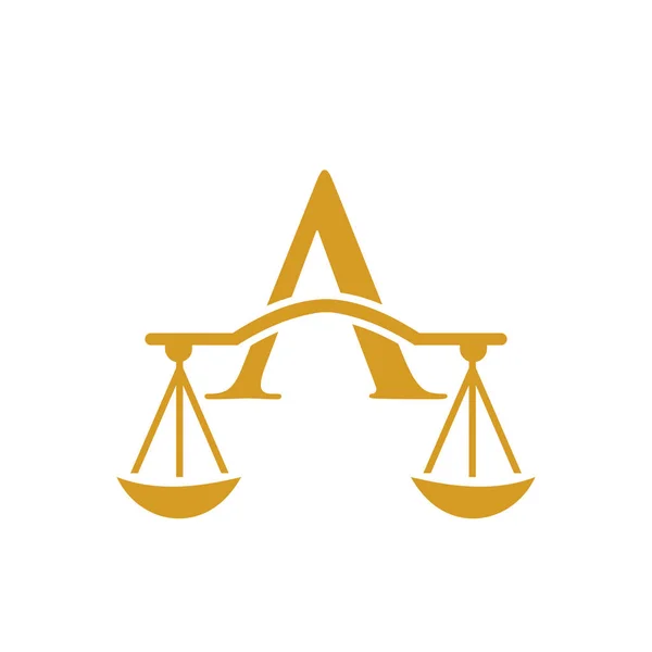 Diseño Del Logotipo Del Bufete Abogados Letra Abogado Justicia Abogado — Vector de stock