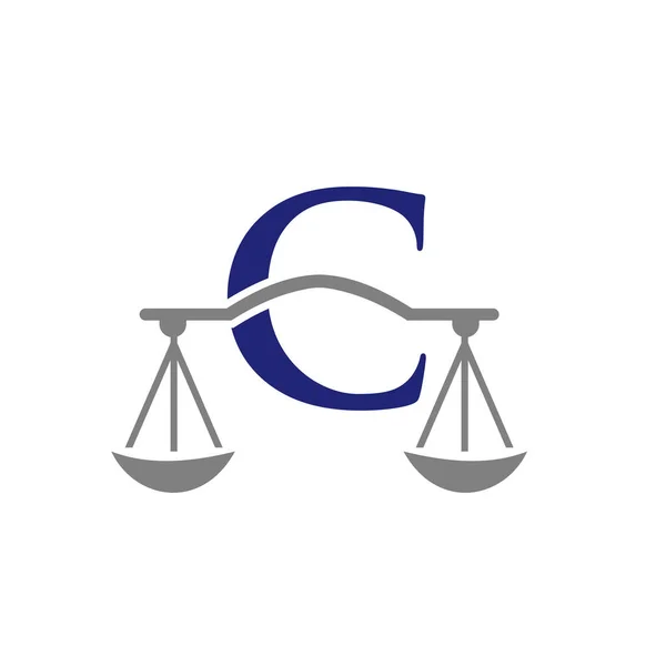 Advocatenkantoor Logo Design Letter Advocaat Justitie Advocaat Juridisch Advocatendienst Advocatenkantoor — Stockvector