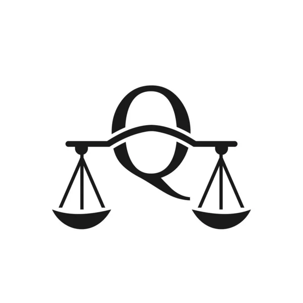 Σχεδιασμός Λογότυπου Δικηγορικής Εταιρείας Στο Γράμμα Δικηγόρος Και Δικαιοσύνη Δικηγόρος — Διανυσματικό Αρχείο