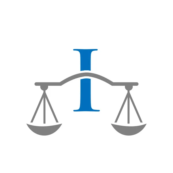Λογότυπο Της Δικηγορικής Εταιρείας Στο Γράμμα Δικηγόρος Και Δικαιοσύνη Δικηγόρος — Διανυσματικό Αρχείο