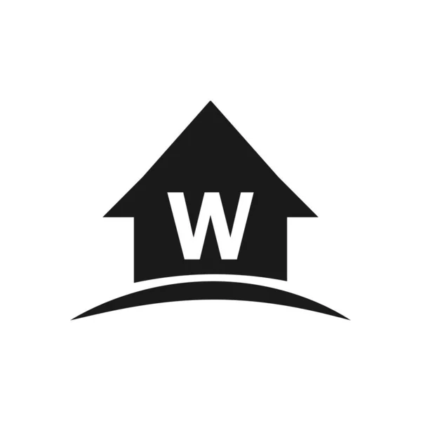 Letter Real Estate Logo Template Home Logo Letter Design Initial — Stock Vector