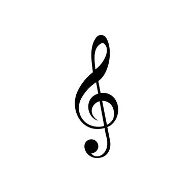 Müzik nota sembolü Melody işareti Müzik simgesi vektör şablonu