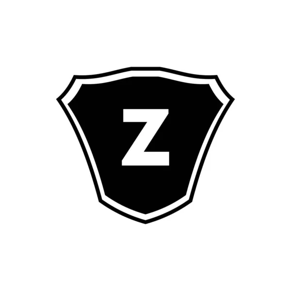 盾徽字母Z标识模板 字母Z盾标志 字母Z盾标志 俱乐部 基金会和公司的标识 — 图库矢量图片