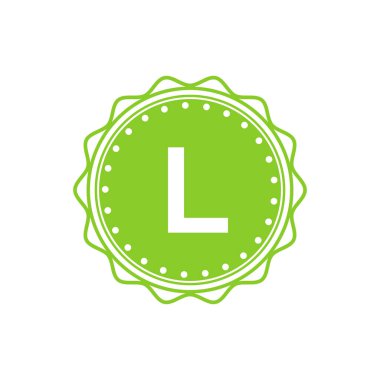 L Logo Şablonu. Restoran, Kraliyet, Butik, Cafe, Otel, Heraldic, Mücevher, Moda, Şarap için Amblem L Logo Kimliği